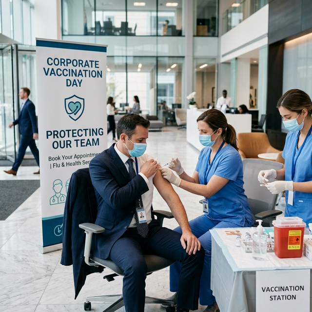Campaña de vacunación empresarial